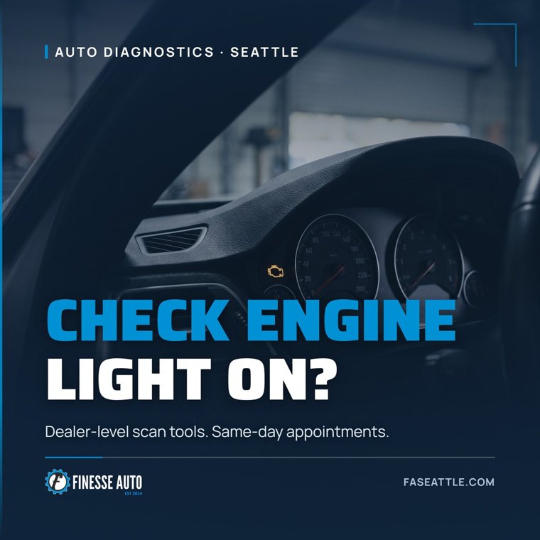 Google post: Check engine light on?