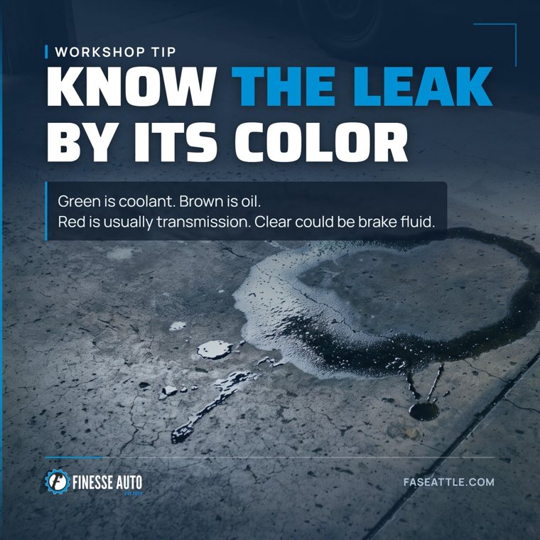 Google post: Know the leak by its color